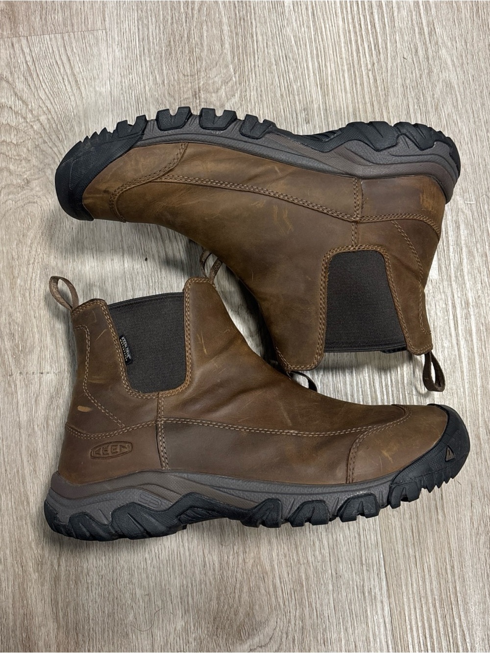 KEEN Men’s Slip-On Anchorage III WP Casual Boots 1017790 Earth/Mulch Size 9.5M